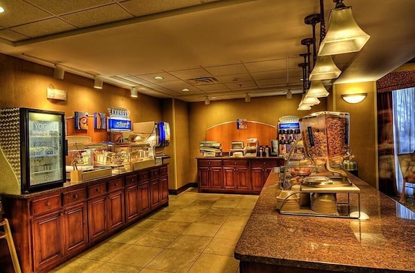 Free daily buffet breakfast