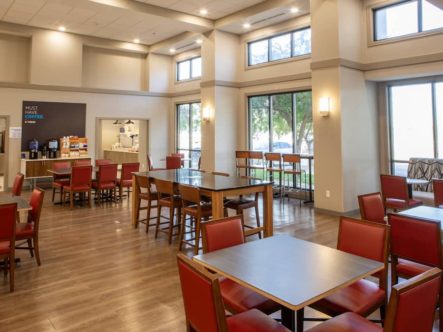 Free daily buffet breakfast