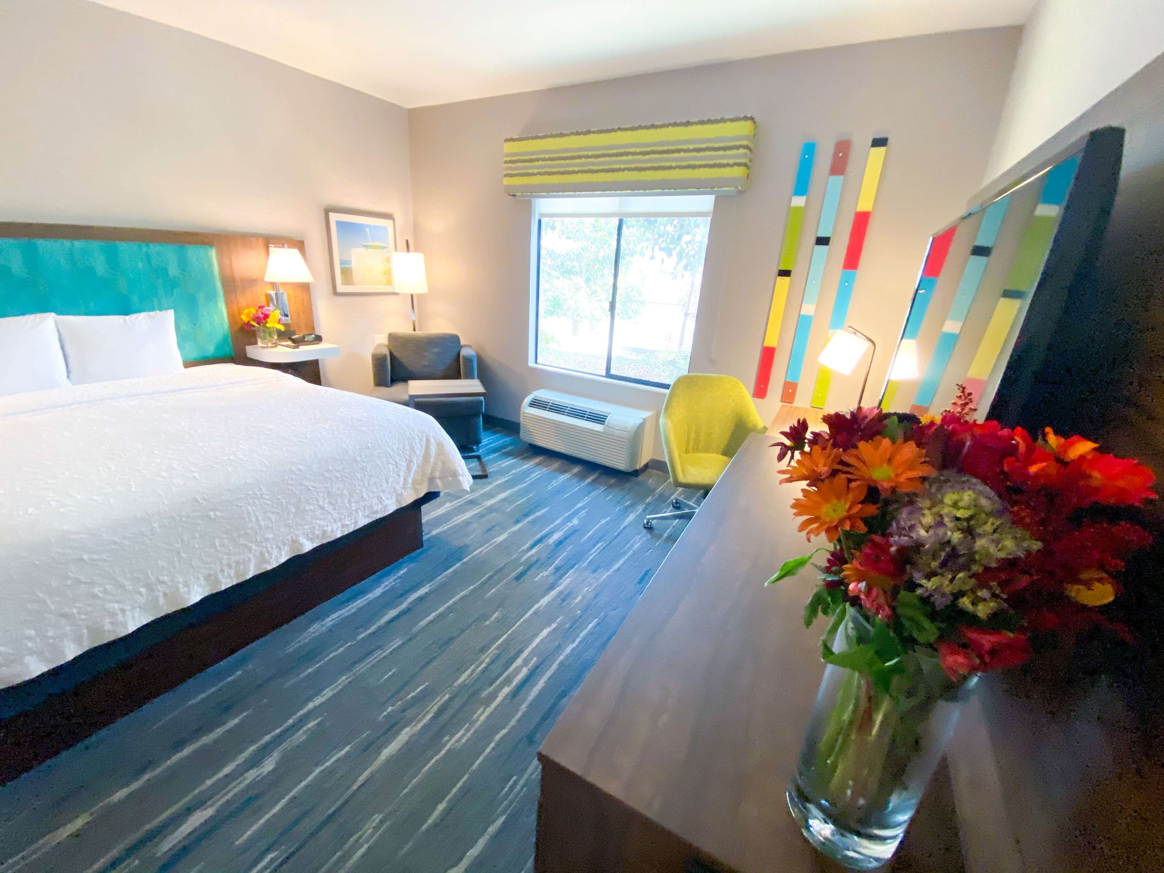 standard room with king bed | hypo-allergenic bedding, desk, blackout curtains, iron/ironing board