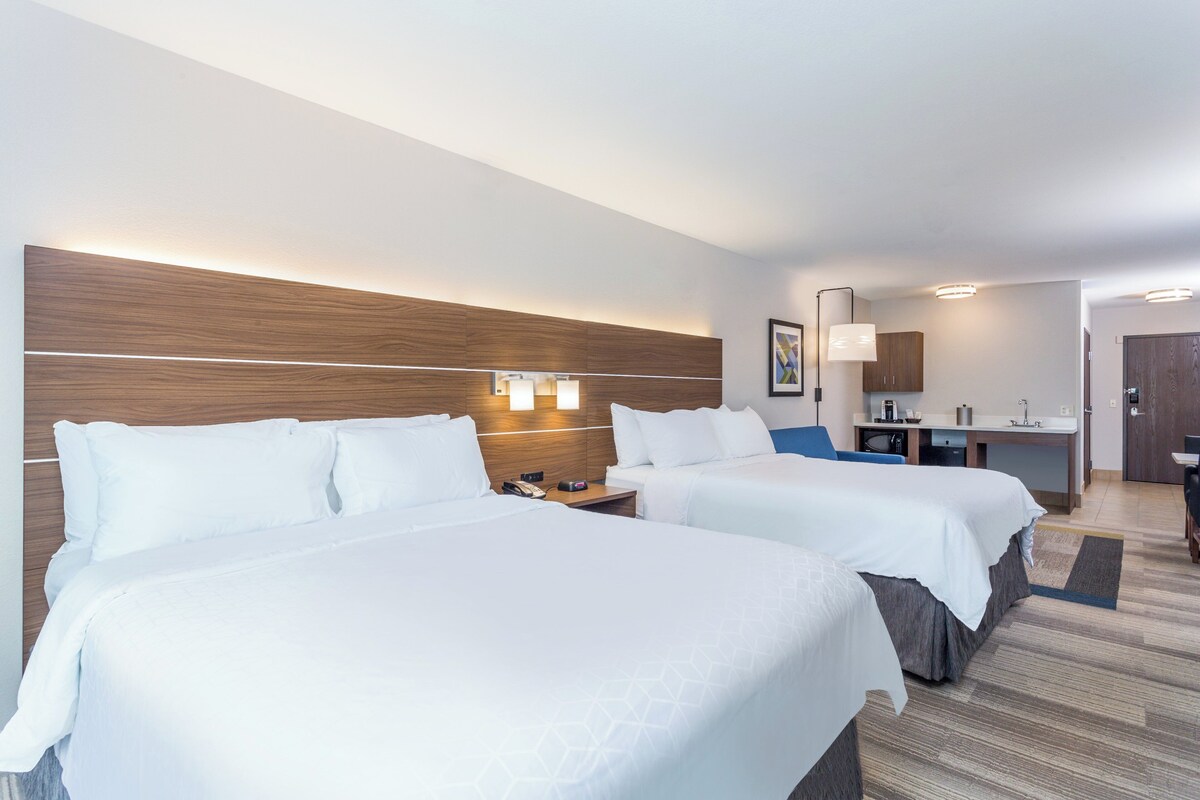 Suite, 2 Queen Beds, Accessible (Mobility Accessible) | In-room safe, desk, laptop workspace, iron/ironing board