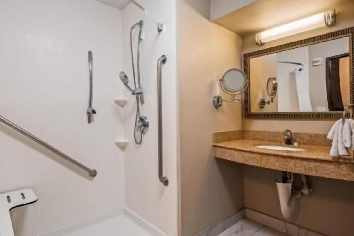 Bathroom | Free toiletries, hair dryer, towels, soap