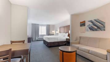 Suite, 1 King Bed with Sofa bed, Non Smoking | Desk, laptop workspace, blackout drapes, iron/ironing board