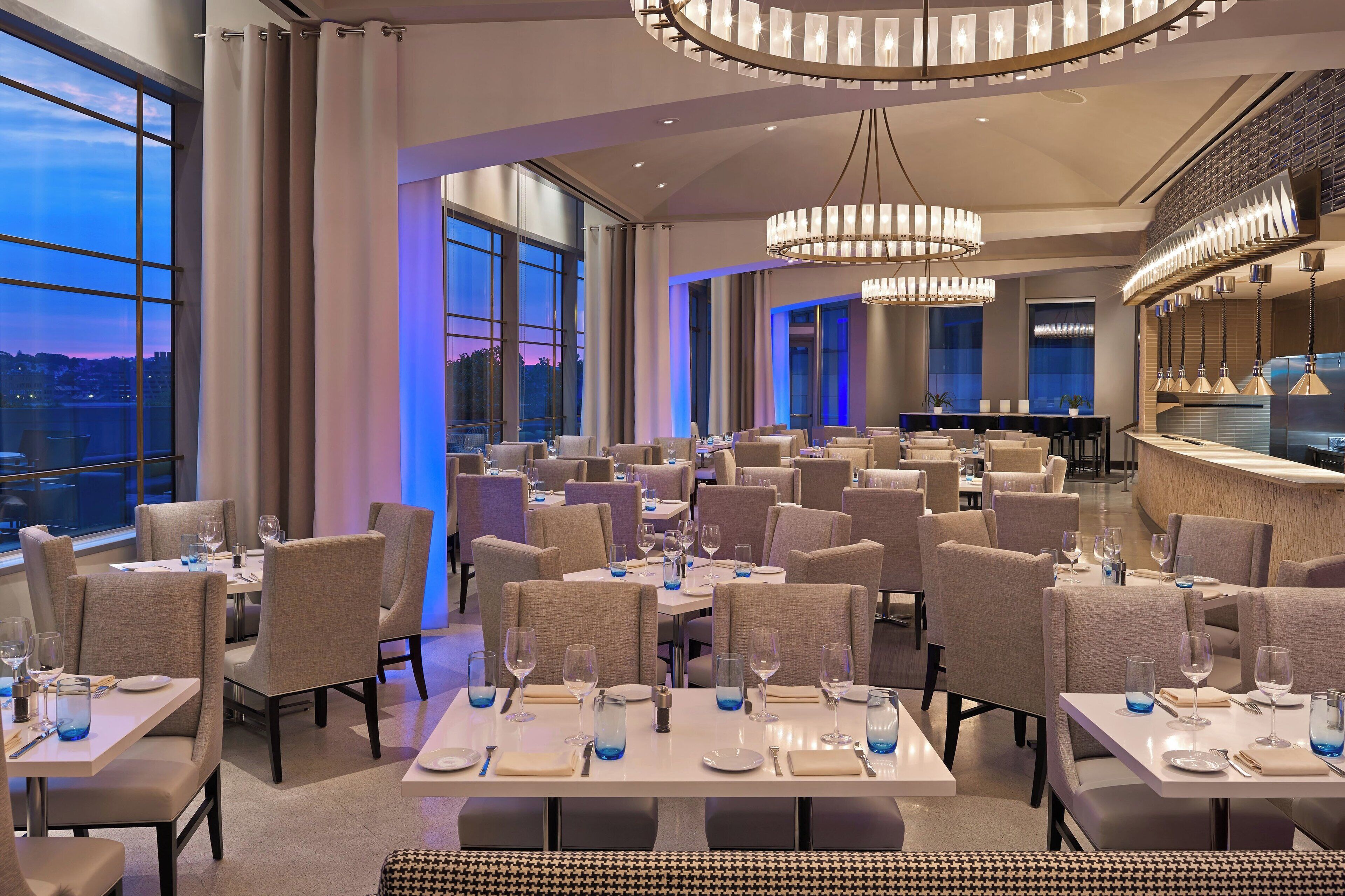 dinner served, al fresco dining