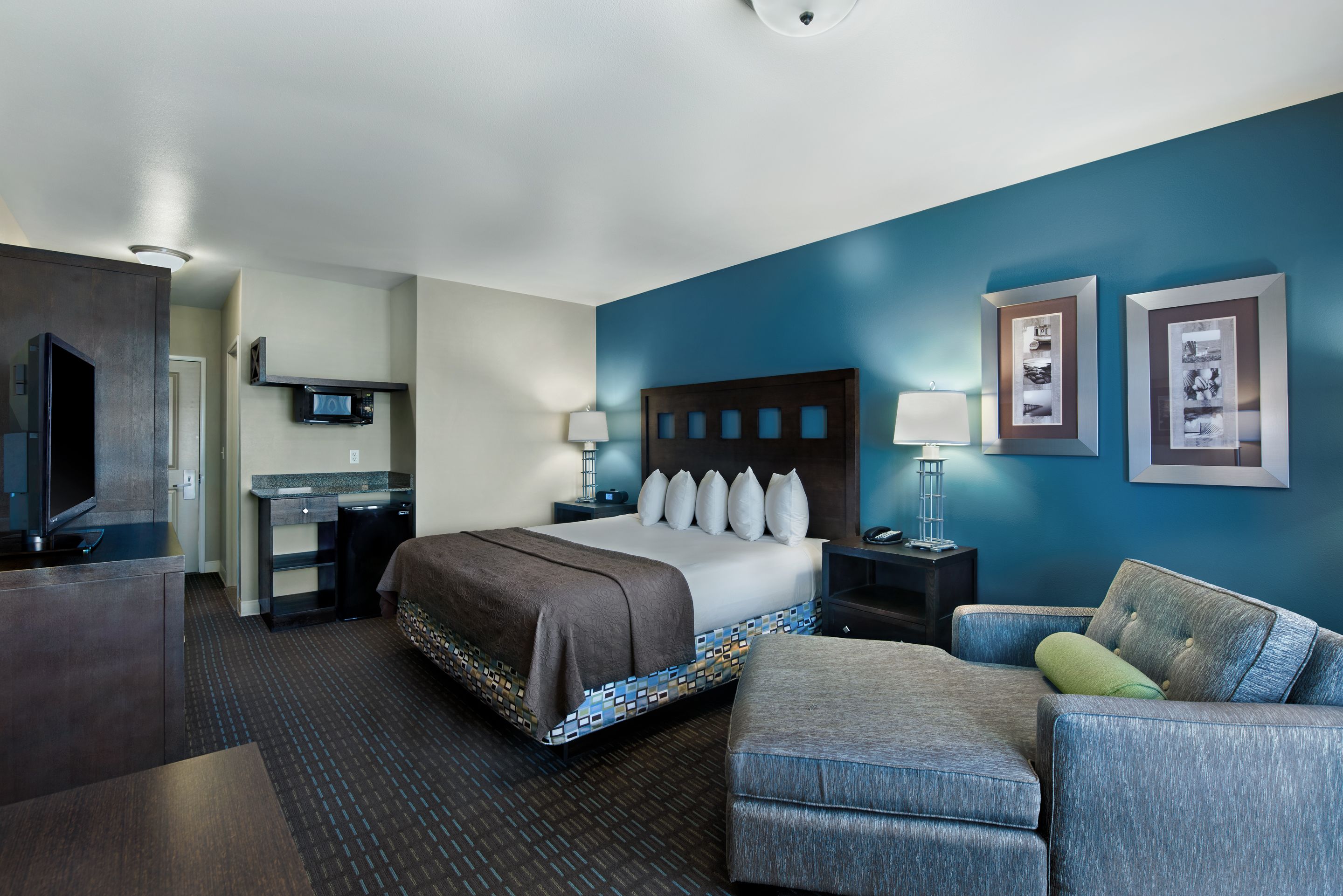 premium bedding, desk, iron/ironing board, free cots/infant beds