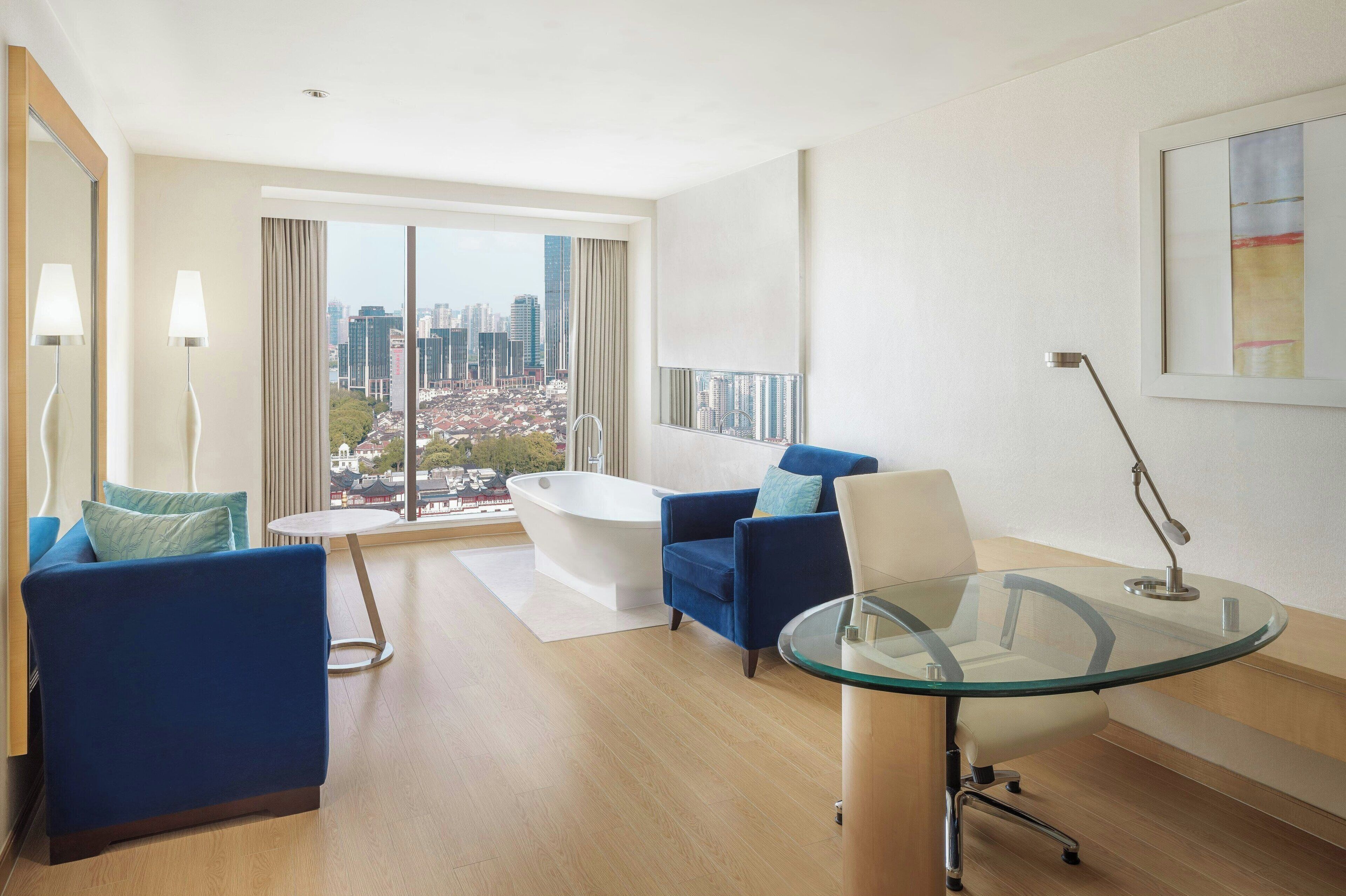 bund river view studio | select comfort beds, minibar, in-room safe, desk