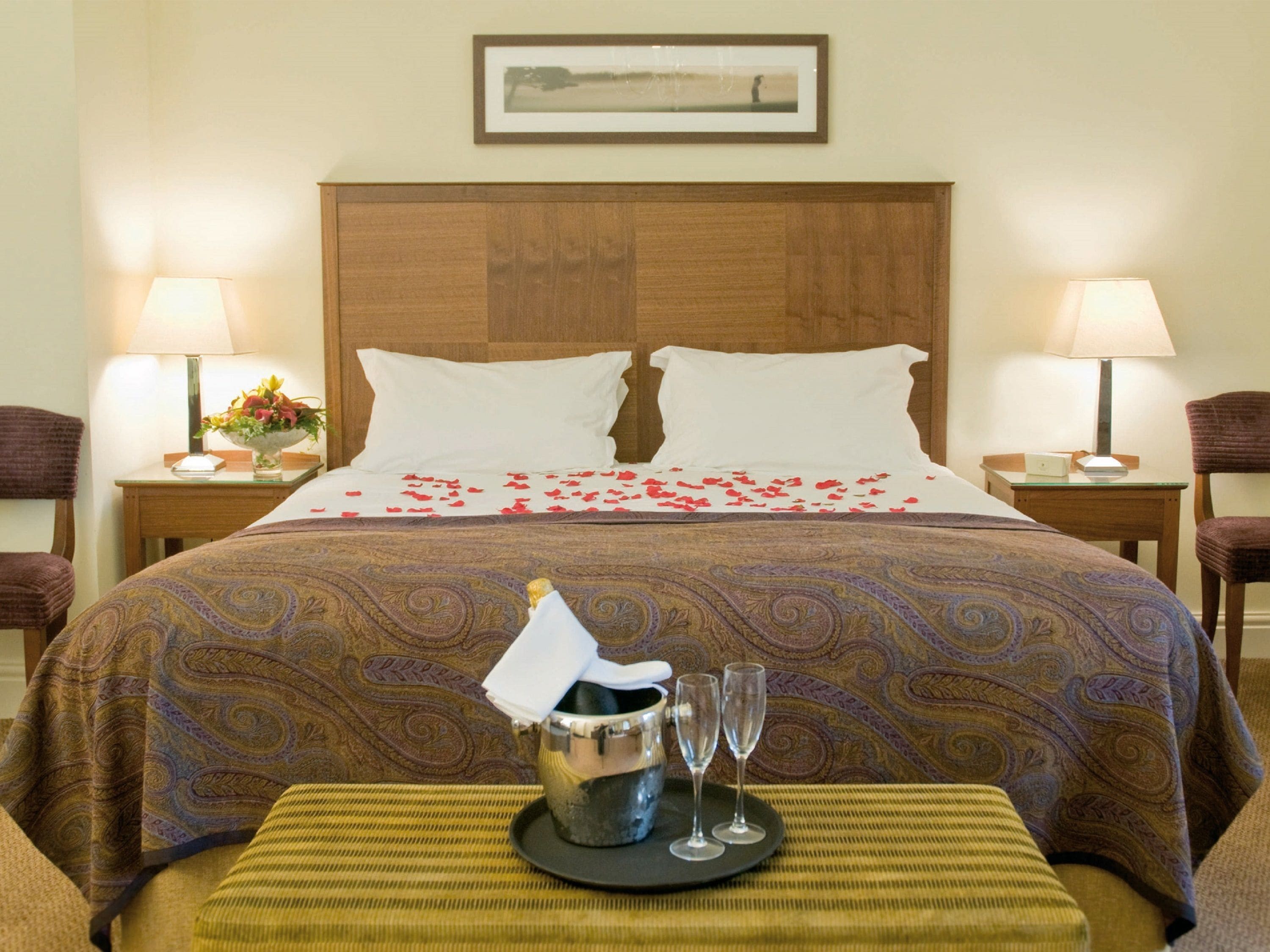 Hypo-allergenic bedding, in-room safe, desk, iron/ironing board