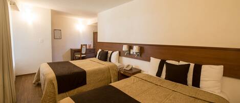 Standard Double Room, 2 Double Beds | Premium bedding, in-room safe, iron/ironing board, free WiFi