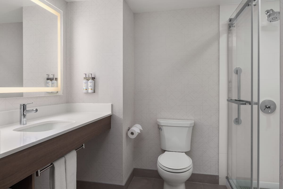 Blackout curtains, iron/ironing board, free WiFi, bed sheets