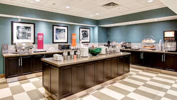 Free daily buffet breakfast