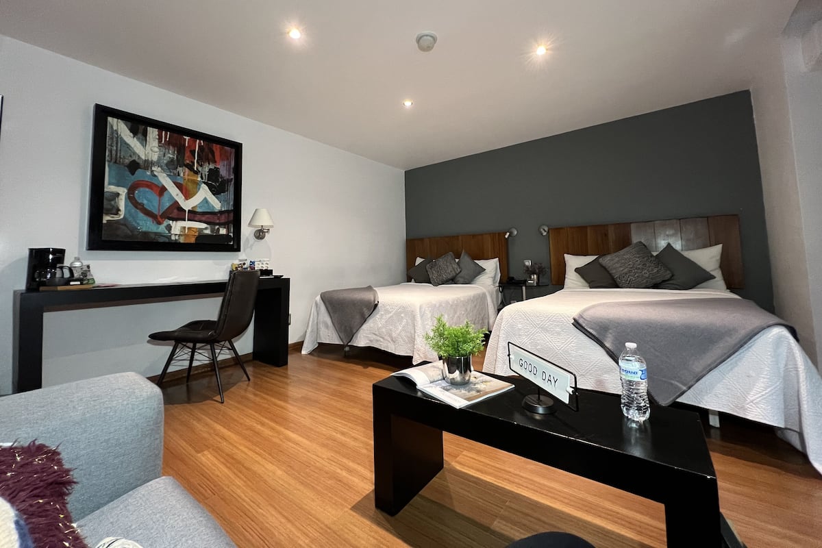 Superior Twin Room, Terrace | In-room safe, desk, laptop workspace, blackout drapes