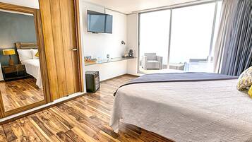 Luxury Room, 1 King Bed, Terrace | In-room safe, desk, laptop workspace, blackout curtains