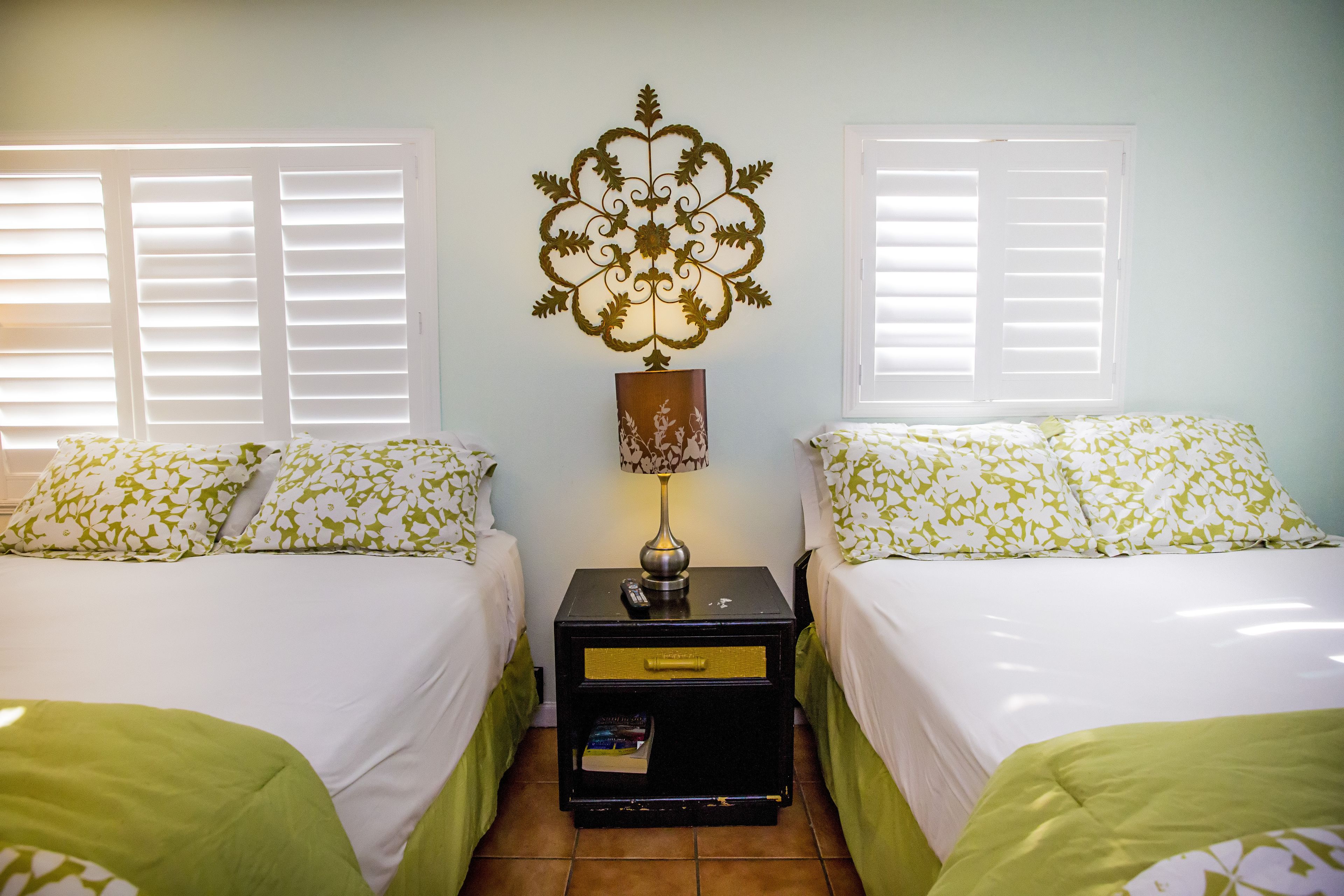 standard room, 2 queen beds, kitchenette | premium bedding, iron/ironing board, cots/infant beds, rollaway beds