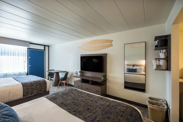 Desk, blackout drapes, iron/ironing board, free WiFi