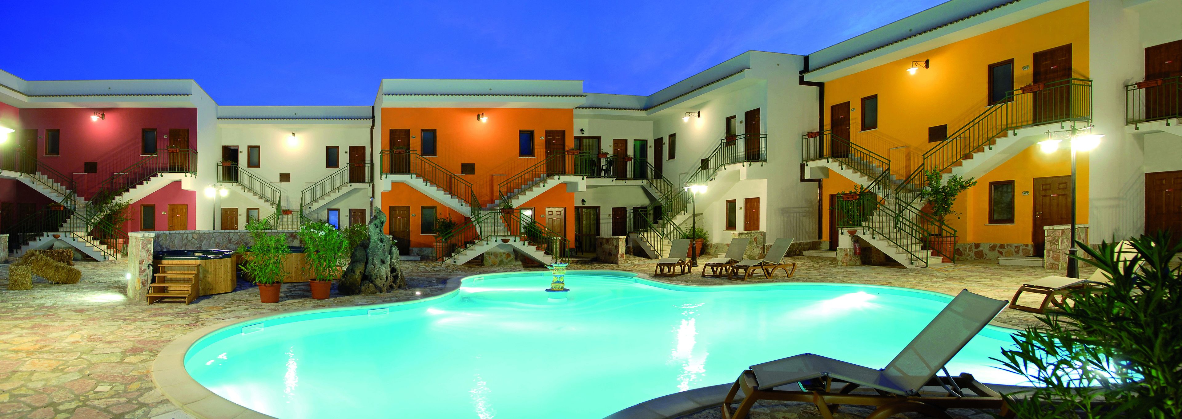 outdoor pool, pool umbrellas