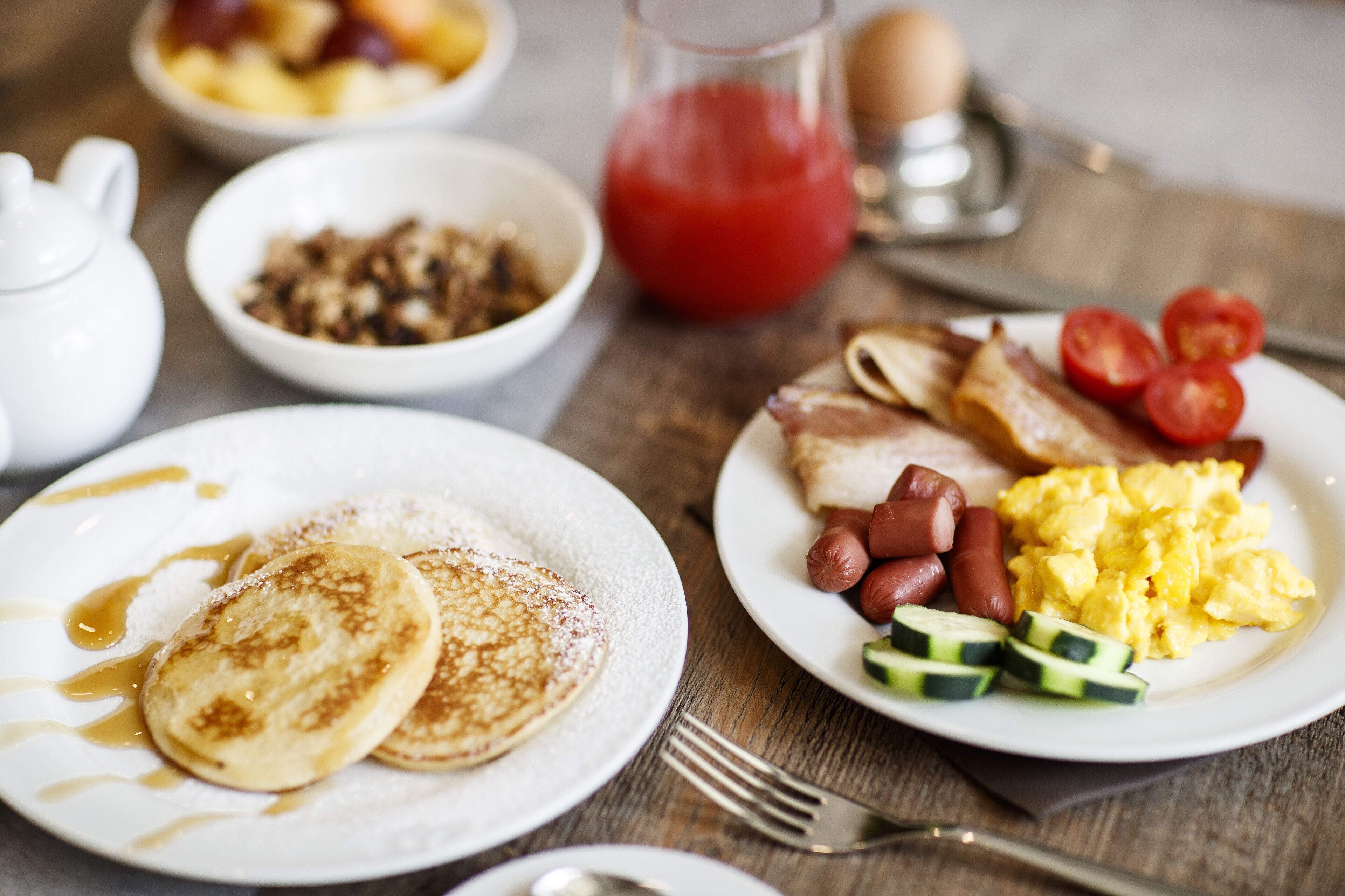 daily buffet breakfast (eur 14 per person)