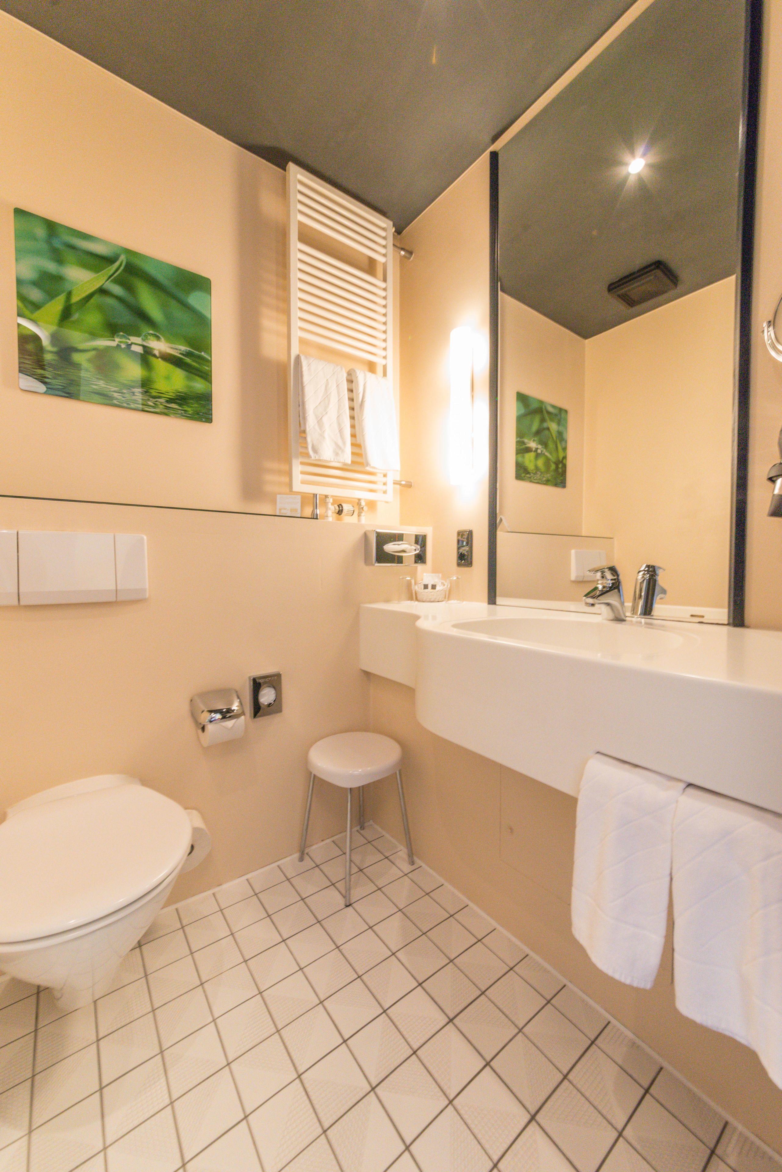 standard room | bathroom | shower, free toiletries, hair dryer, slippers