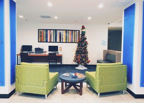 Sitteområde i lobbyen