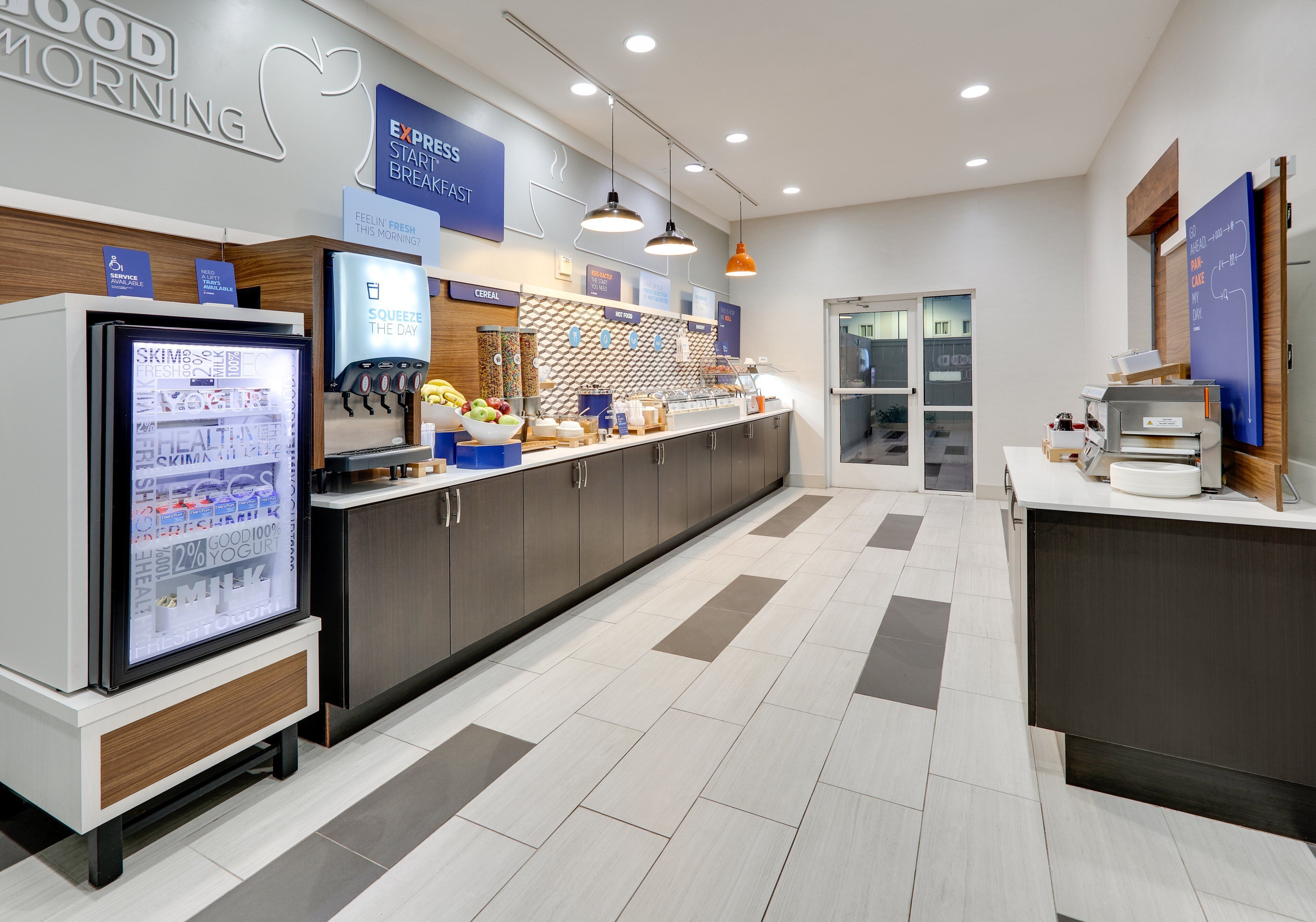 Free daily buffet breakfast