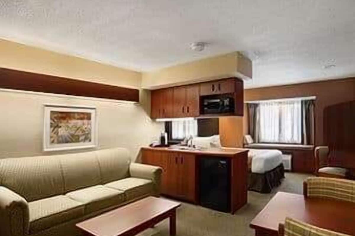 suite, 1 queen bed | premium bedding, in-room safe, desk, laptop workspace