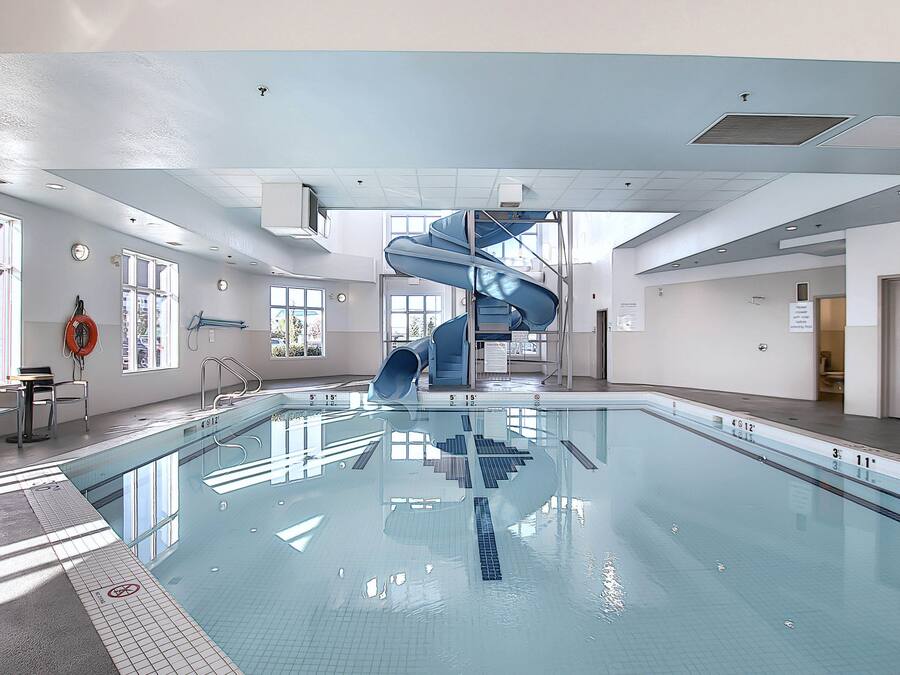 Indoor pool, pool loungers
