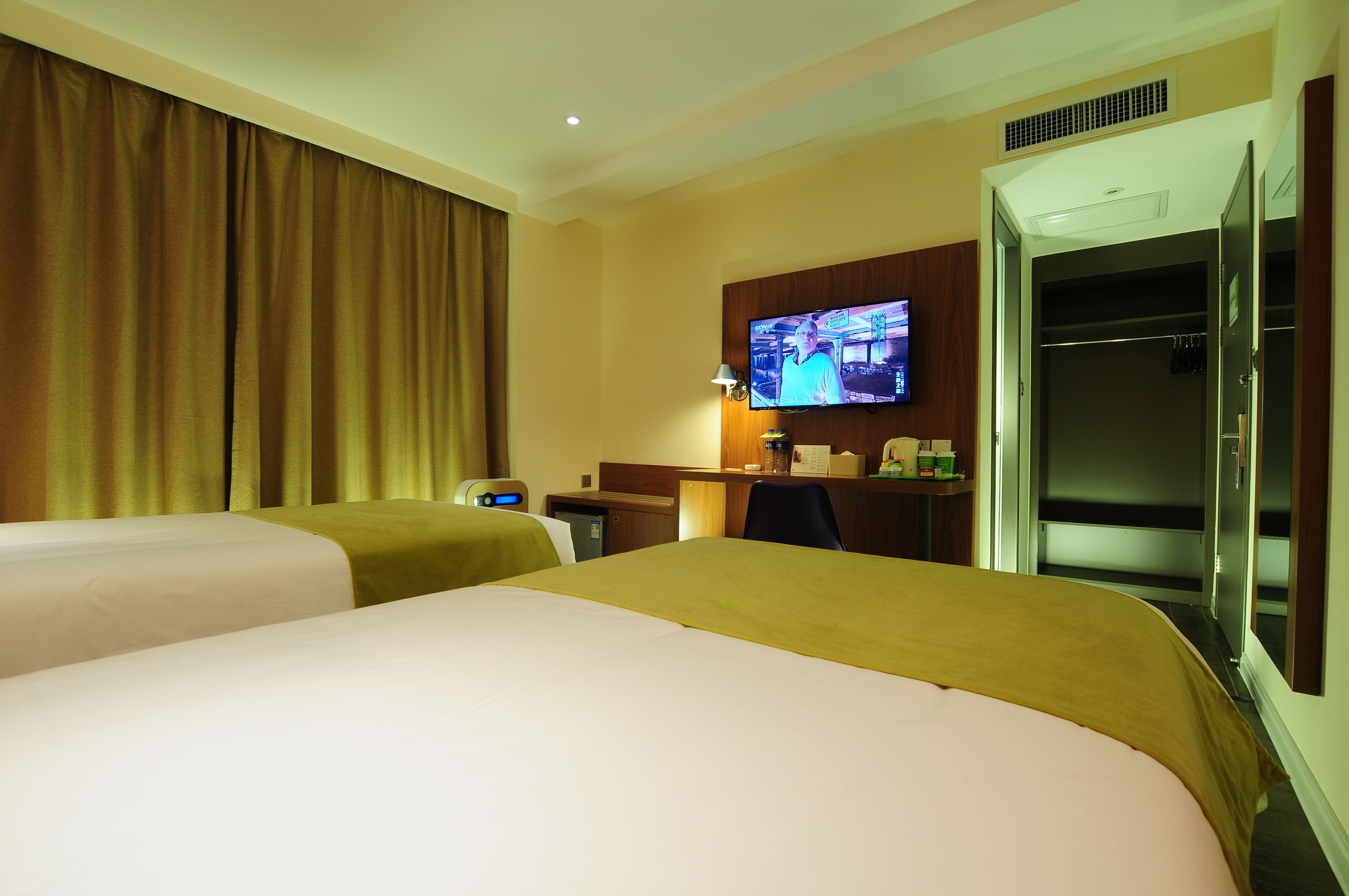 deluxe twin room | premium bedding, minibar, blackout curtains, soundproofing
