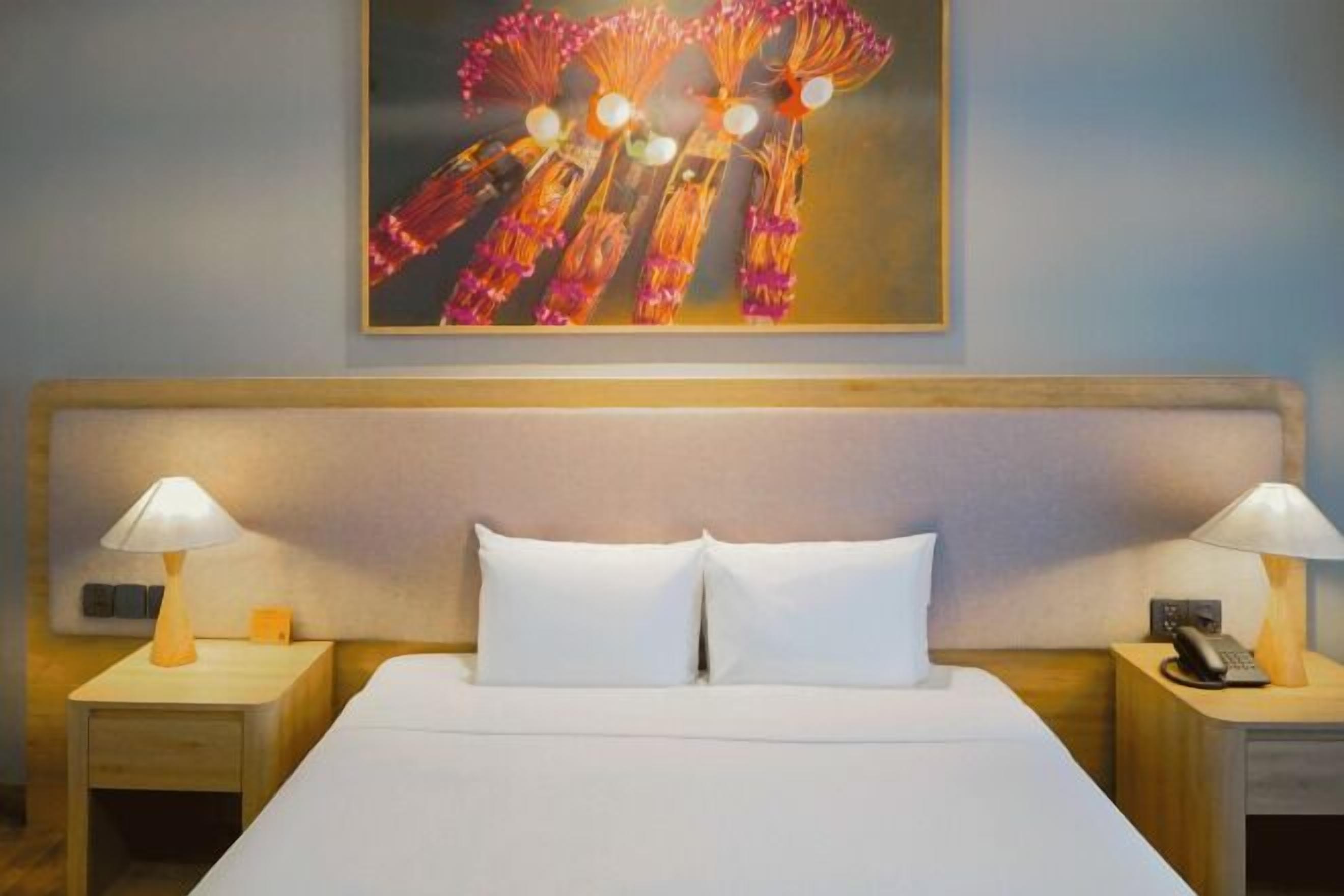 Minibar, coffres-forts dans les chambres, bureau, rideaux occultants