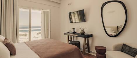 Superior-rum - havsutsikt | 1 sovrum, värdeförvaringsskåp på rummet och individuell inredning