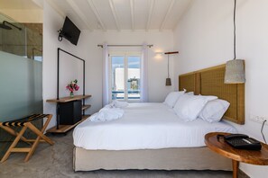 Standard Room | Soundproofing, free cribs/infant beds, rollaway beds, free WiFi - Magas Hotel (Mykonos)