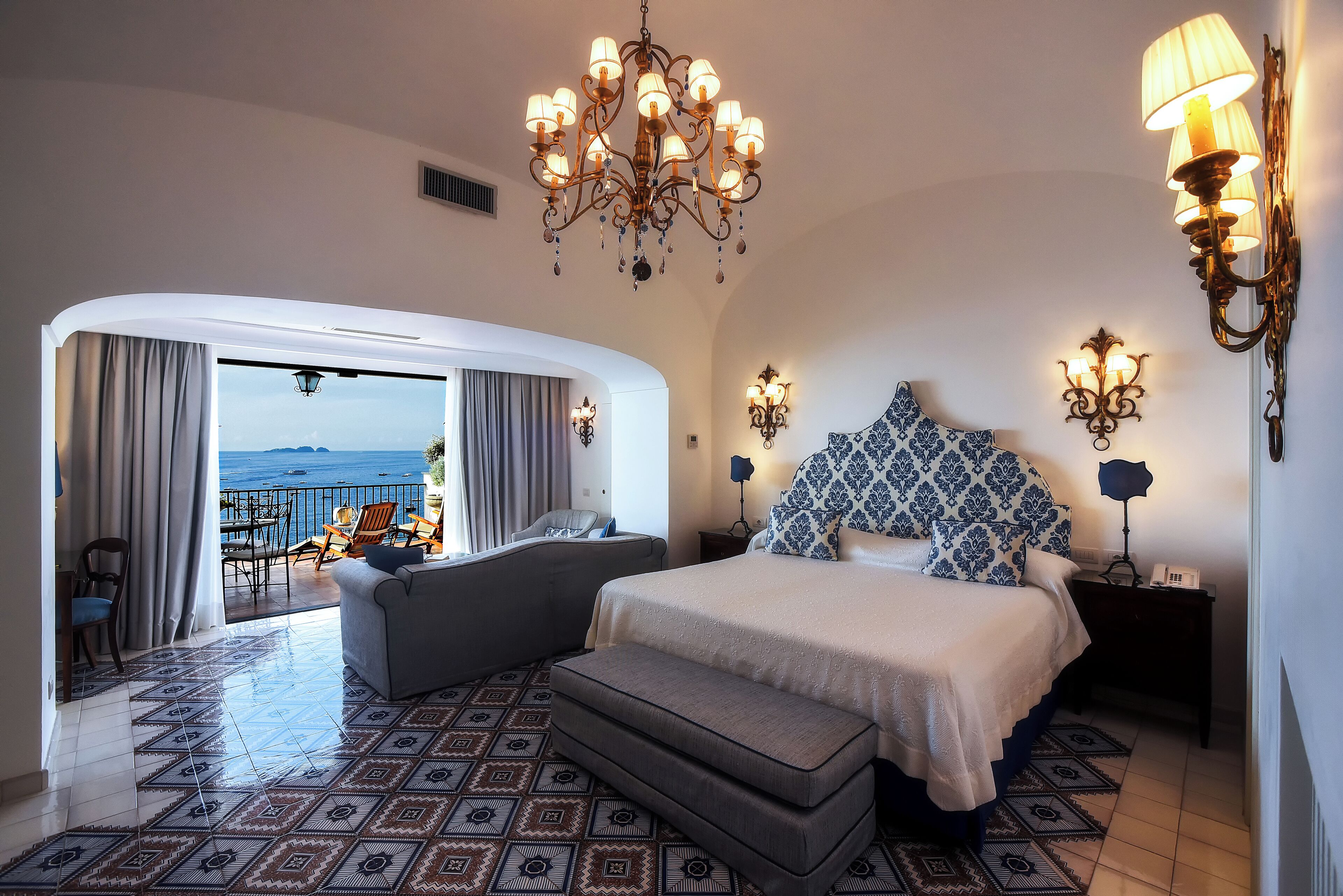 junior suite, terrace, sea view | 1 bedroom, minibar, in-room safe, individually decorated