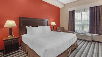 Habitación estándar, 1 cama de matrimonio grande, no fumadores (Walk-in Shower) | Ropa de cama de alta calidad y colchones con acolchado adicional