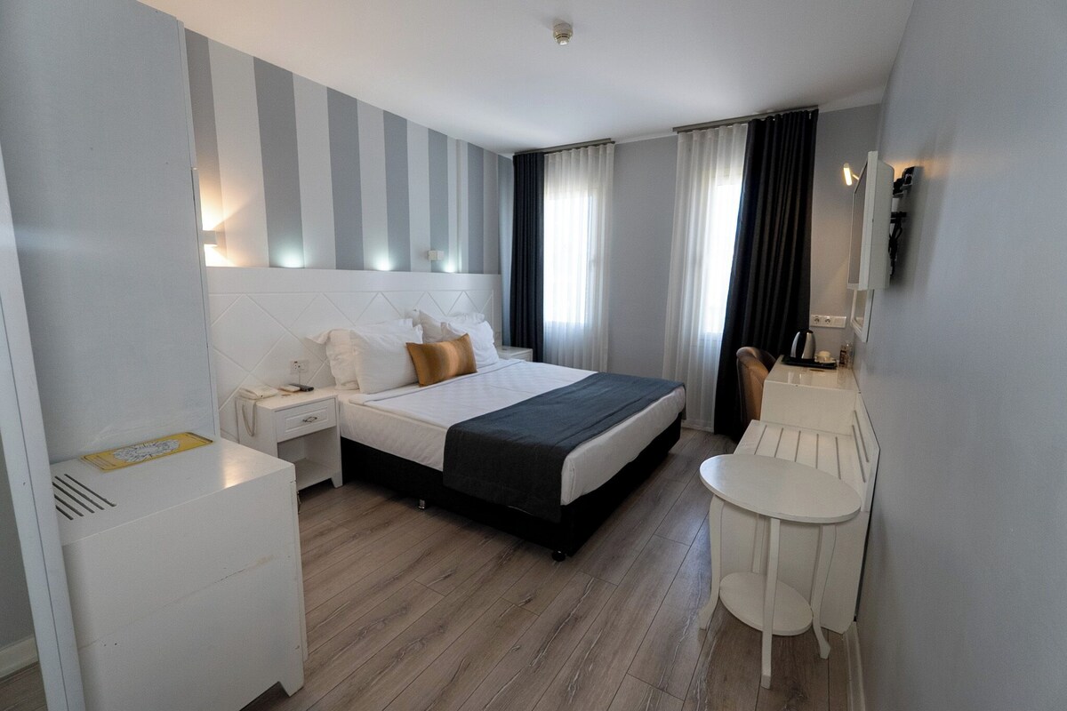 Habitación económica | Minibar, caja de seguridad en la habitación y insonorización 