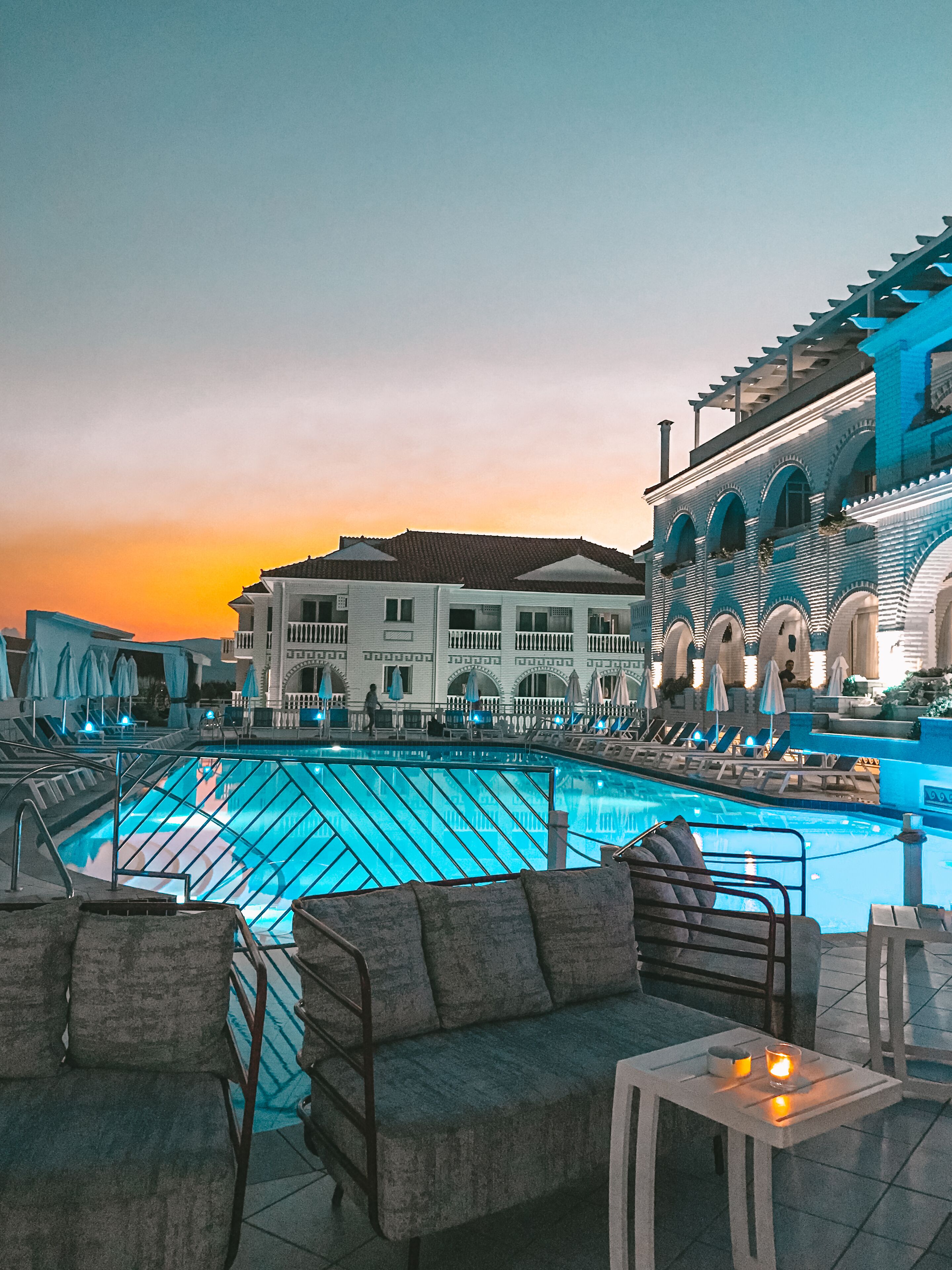 Indoor pool, seasonal outdoor pool, pool umbrellas, sun loungers