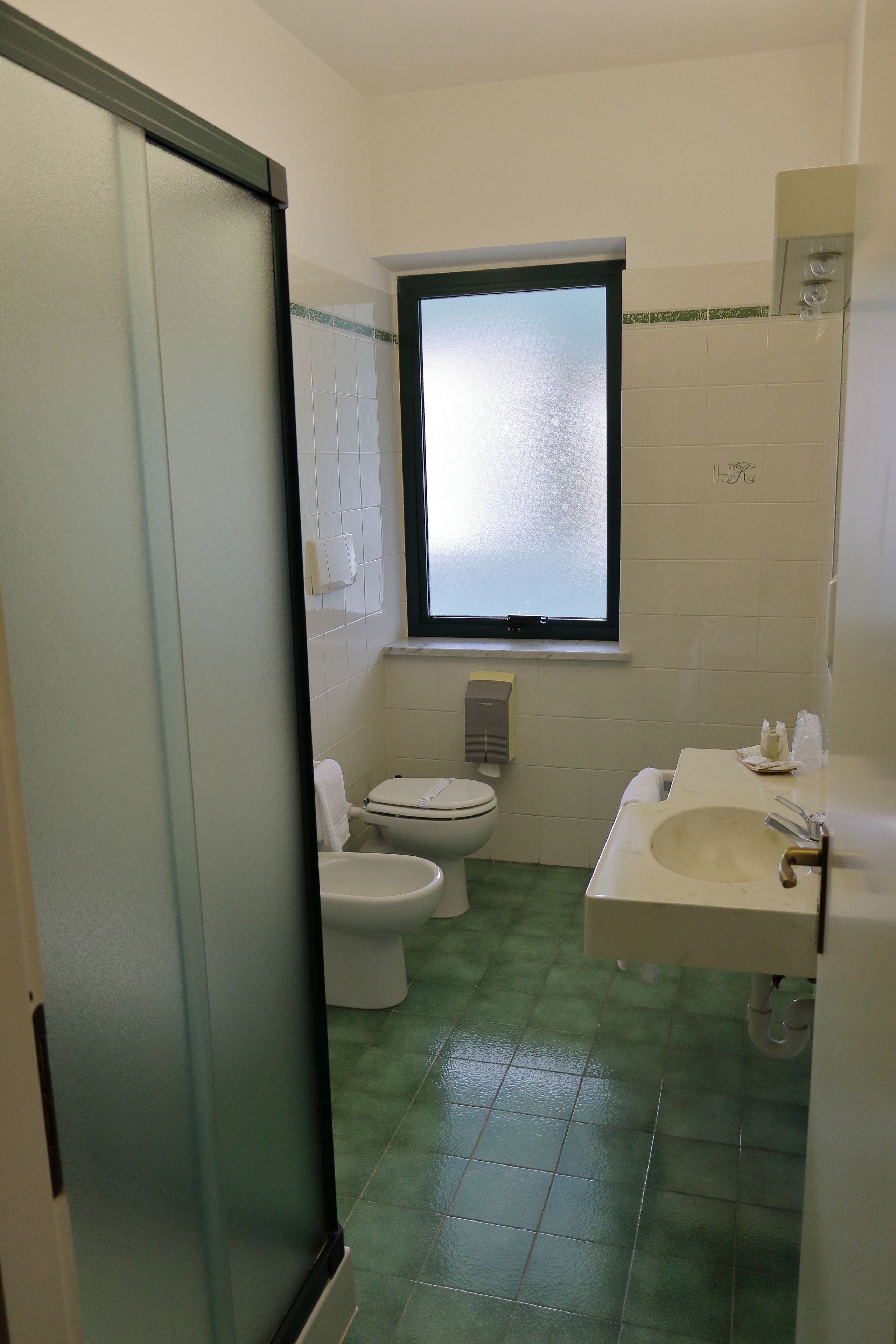 shower, free toiletries, hair dryer, bidet