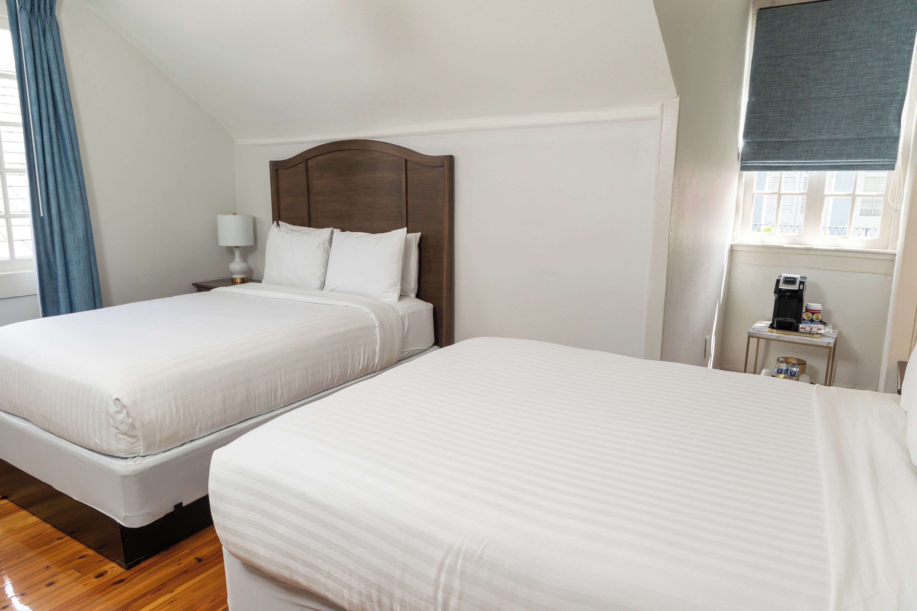 deluxe room, 2 queen beds | premium bedding, down duvets, pillow-top beds, individually decorated