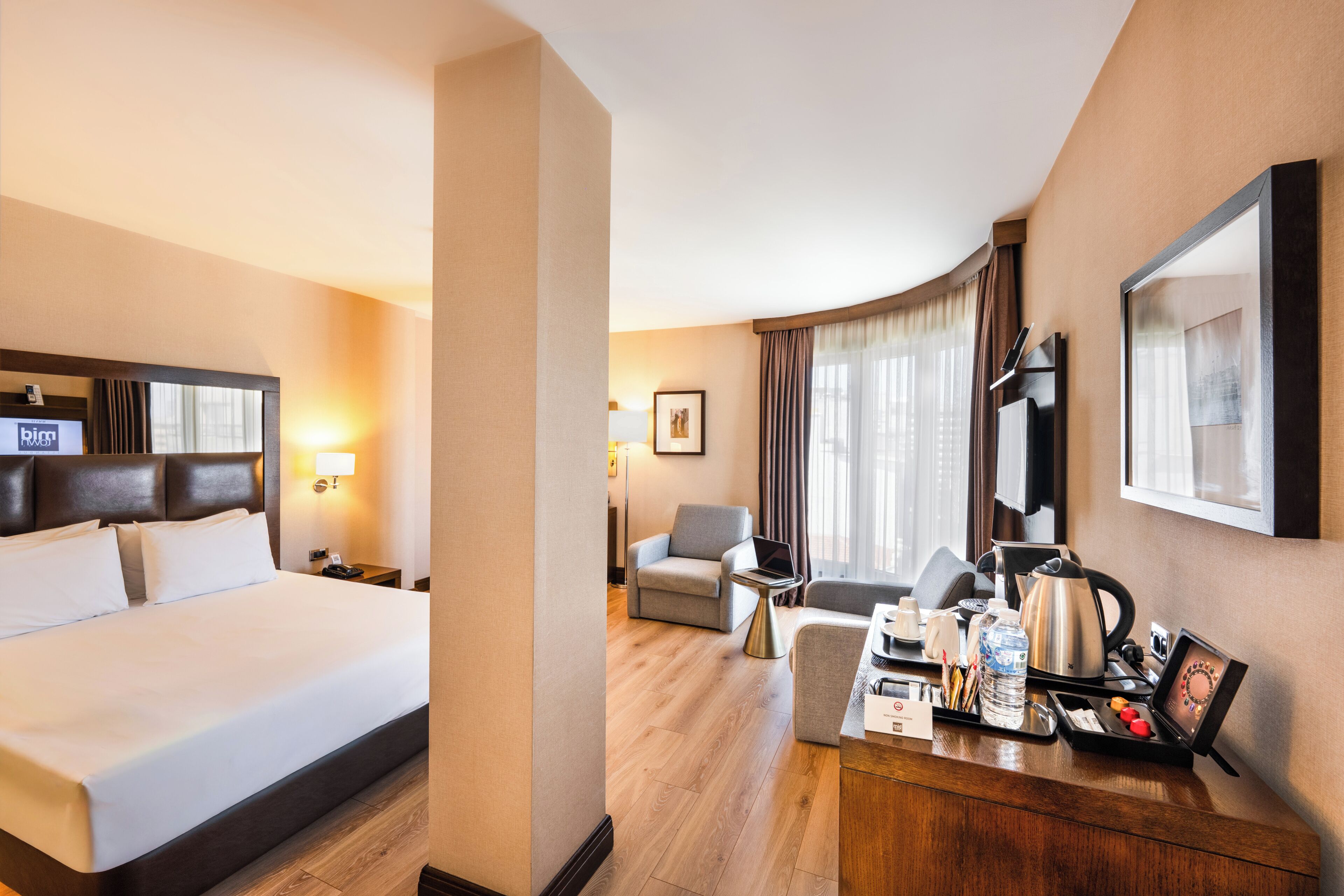 Premium bedding, memory-foam beds, minibar, in-room safe