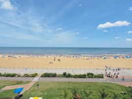 Na praia