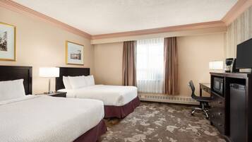 Two Queen Room | Hypo-allergenic bedding, Select Comfort beds, desk, laptop workspace