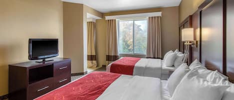 Suite, Multiple Beds, Accessible, Non Smoking | In-room safe, desk, blackout drapes, soundproofing