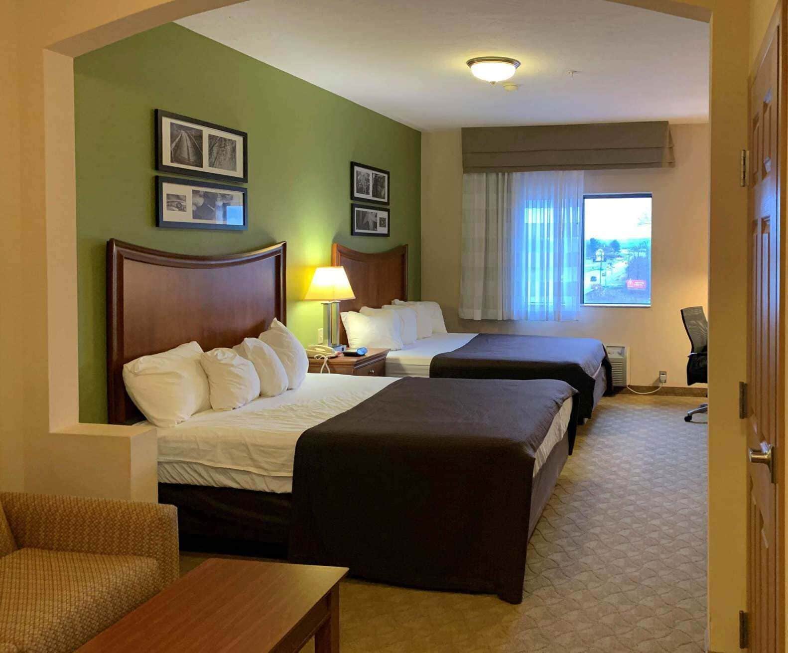 Desk, iron/ironing board, free cots/infant beds, free WiFi