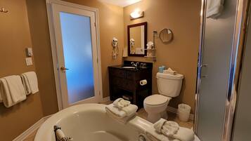 Free toiletries, hair dryer, towels, soap