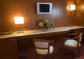 Down comforters, minibar, in-room safe, desk