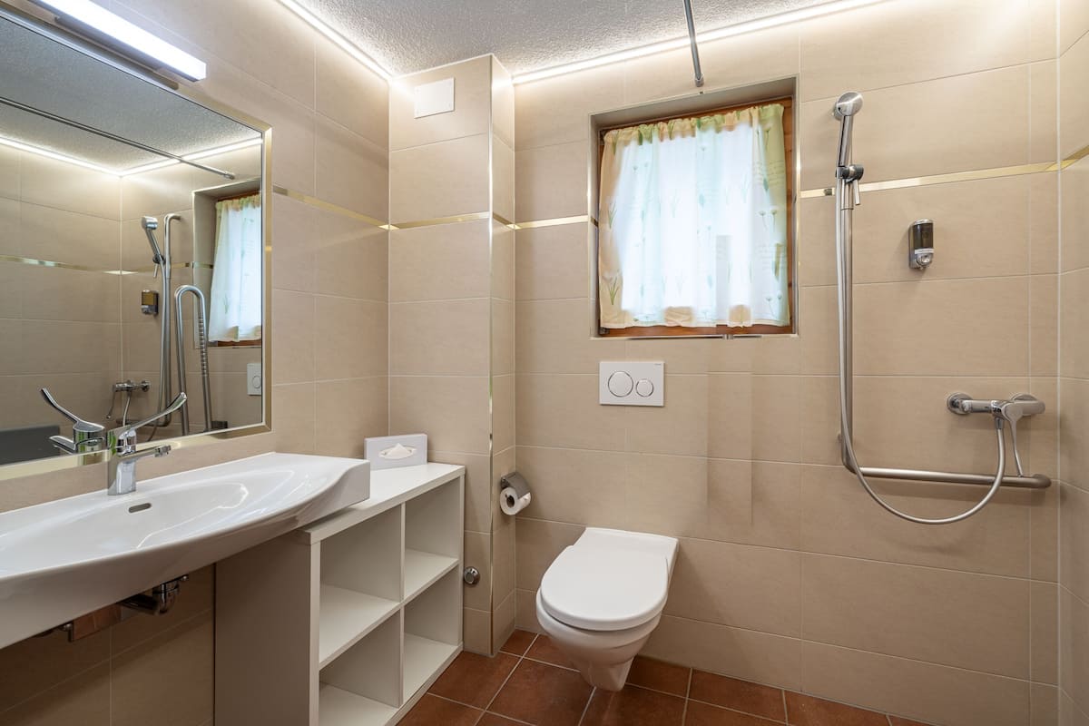 Deluxe-Einzelzimmer | Badezimmer | Haartrockner, Handtücher