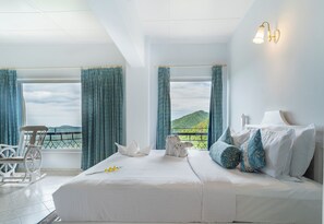 1 hálószoba, prémium ágynemű, széf a szobában és íróasztal