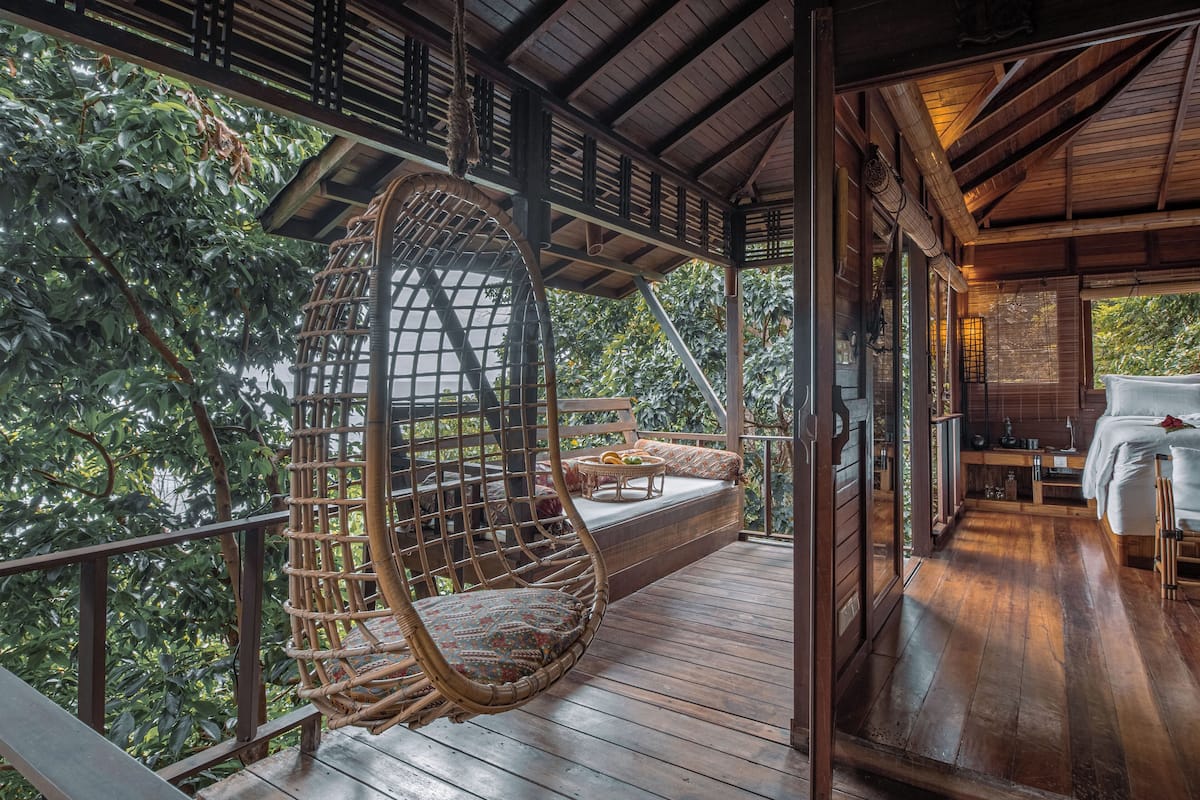 Standard Double Room, 1 King Bed, Balcony, Partial Ocean View | View from room