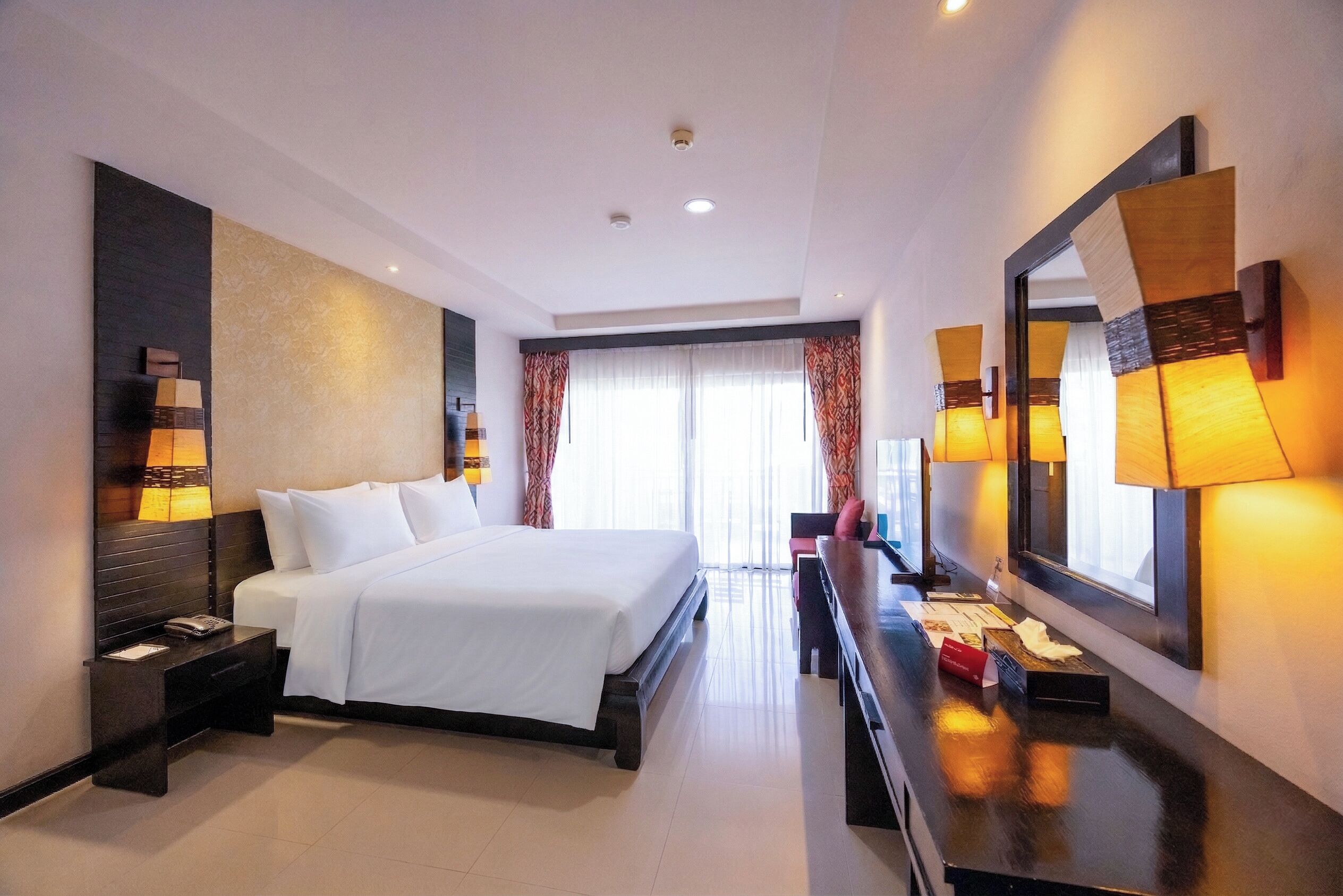 Minibar, in-room safe, desk, blackout curtains