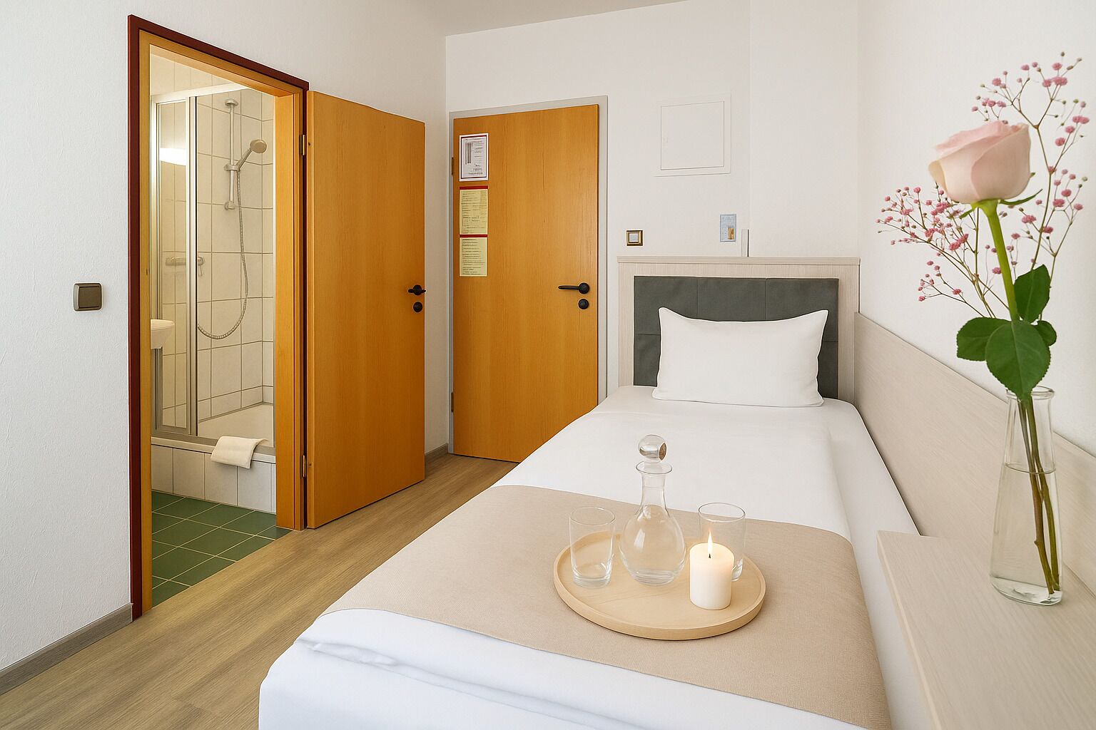 Single Room | In-room safe, desk, laptop workspace, blackout drapes