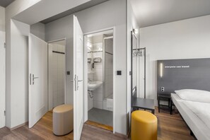 Shower, eco-friendly toiletries, hair dryer, soap