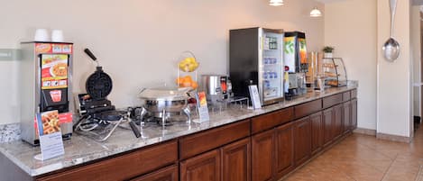 Free daily buffet breakfast