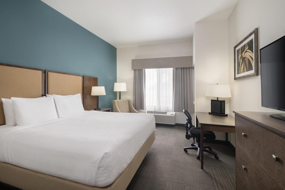 Standard Room, 1 King Bed, Non Smoking, Refrigerator & Microwave | In-room safe, desk, blackout drapes, iron/ironing board