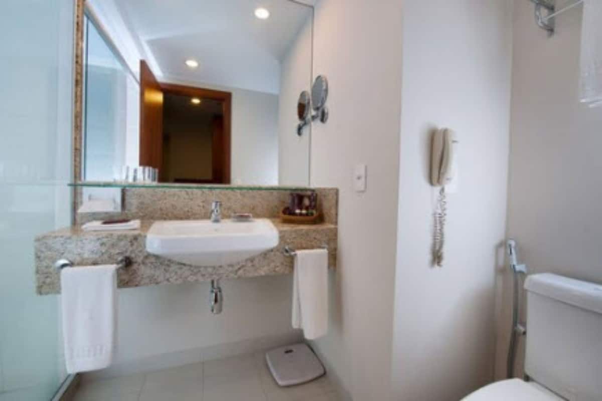 free toiletries, hair dryer, towels, soap